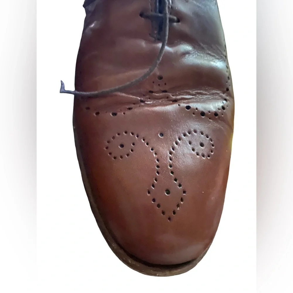 Allen Edmonds Fairfax Oxford Chestnut Brogue Mens Dress Shoes Size 11 D